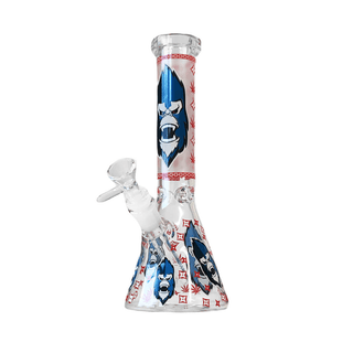 Bong din sticla 'BLACK SHEEP' Red Gorilla | Fosforescent - 25cm