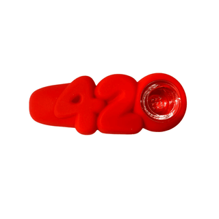 Pipa din silicon 'URBAN CREW' 420 | Rosie - 10cm