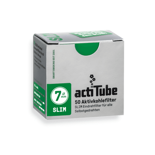 Filtre cu carbune activ 'ACTITUBE' SLIM Albe | 7mm. - x50