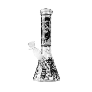 Bong din sticla 'BLACK SHEEP' Black Gorilla | Fosforescent - 25cm