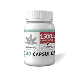 CBD Capsules 'CANNALINE' 1500mg | x30