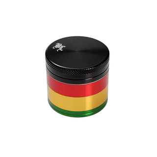 Grinder 'BLACK LEAF' Rasta | 4-Parti - 39mm