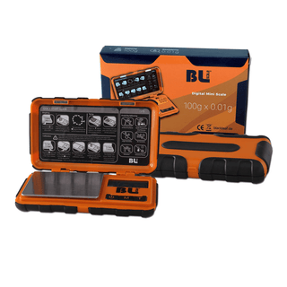 BLACK LEAF Precision Digital Scale Anti-Shock 'ORANGE' | 0.1-100g.