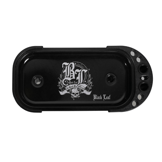Rolling Tray 'BLACK LEAF' In Weed We Trust Console | 23.2x11cm