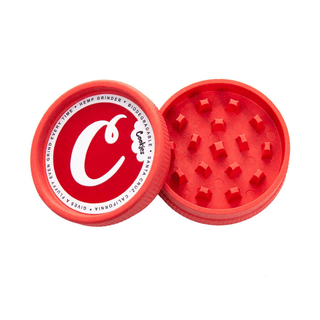 Grinder 'SANTA CRUZ & COOKIES' Rosu - Organic | 2 Parti - 55mm
