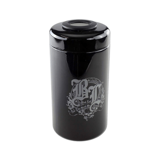 ‘BLACK LEAF’ Violet Glass Storage Jar with Thermometer & Hygrometer | 120ml.