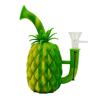 Bong din silicon 'PINEAPLLE' Verde | 18cm