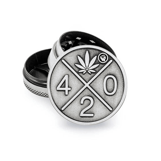 Grinder 'FIRE-FLOW' 420 Silver | 3-Parti - 40mm