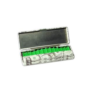 Cutie depozitare 'BLACK LEAF' cu silicon pentru filtre | Dollar - 11,6x4cm