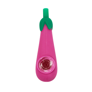 Pipa din silicon 'EGGPLANT' Purple | 10cm