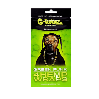 G-ROLLZ Hemp Blunt Wraps | Green Funk - x4