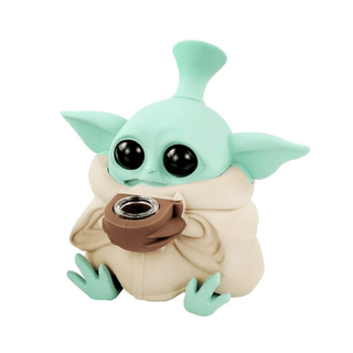 Bong din silicon 'URBAN CREW' Alien | Bej - 13cm