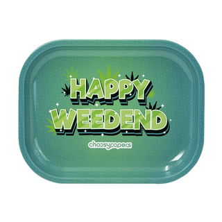 Tava de rulat 'CHOOSYPAPERS' Happy Weedend | 14x18cm
