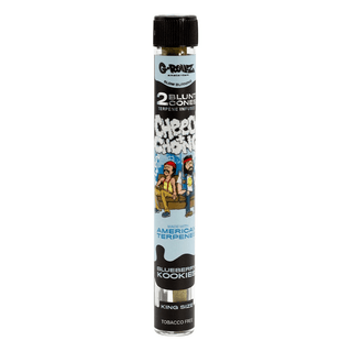 Pre-Rolled Blunt 'G-ROLLZ' Hemp 'BLUEBERRY KOOKIES' with Infused Terpenes | x2
