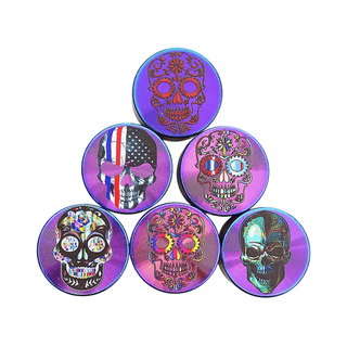 Grinder 'RAINBOW' Skulls Mix | 3-Parti - 39mm