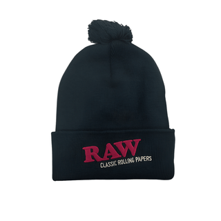 RAW' Black & Red Beanie