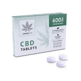Chewable CBD Tablets 'CANNALINE' 600mg | x10