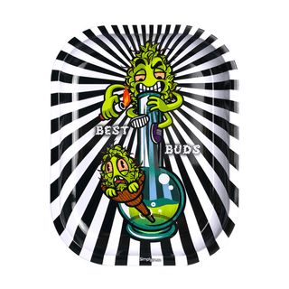 Tava de rulat 'BEST BUDS' Smoke Me | 14x18cm