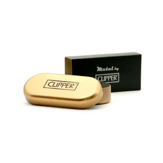 CLIPPER Metal Lighter with Box | Gold Rose