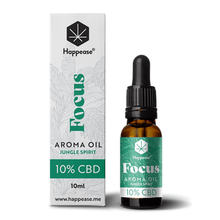 CBD Oil 10% with Terpenes 'HAPPEASE' for Focus 'JUNGLE SPIRIT' 10ml – 1000mg.