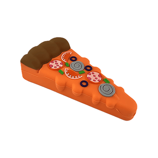 Pipa din silicon 'PIZZA' Mix | 10,5cm