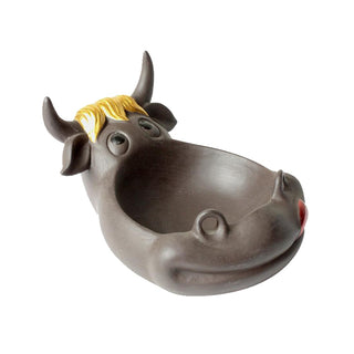 Ashtray 'HAPPY COW' Brown | 15.5cm.