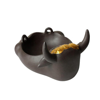 Ashtray 'HAPPY COW' Brown | 15.5cm.