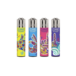 CLIPPER Lighter Hippie Hands