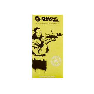 Rolling Papers & Filters with Tray ‘G-ROLLZ’ Mona Bamboo | King Size Slim - x50