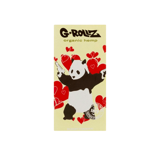 Papers & Filters with poker 'G-ROLLZ' Panda Gunnin made from organic hemp | King Size Slim - x50