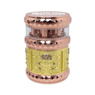 Grinder 'DEATH ROW RECORDS' Skull Rose/Gold | 4-Parti - 44mm