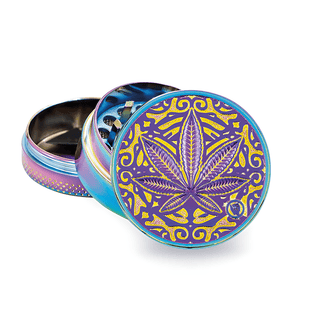 Grinder 'FIRE-FLOW' Trance Leaf | 3-Parti - 40mm