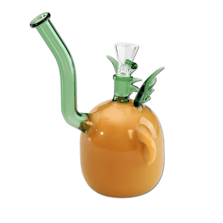 BLACK LEAF' Glass Bong Grumpy | 20cm