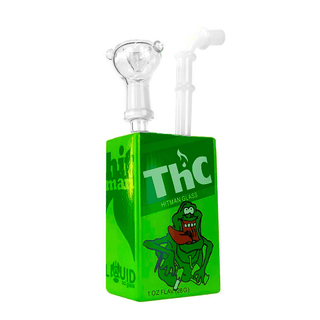 Bong din sticla 'BLACK SHEEP' THC Frog | 19cm