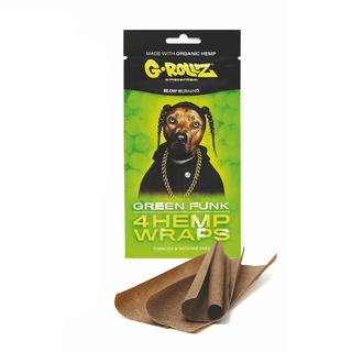 G-ROLLZ Hemp Blunt Wraps | Green Funk - x4