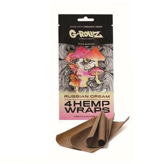 G-ROLLZ Hemp Blunt Wraps | Russian Cream - x4