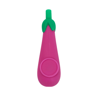 EGGPLANT' Silicon Pipe Purple | 10cm.