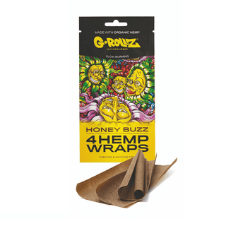G-ROLLZ Hemp Blunt Wraps | Honey Buzz - x4