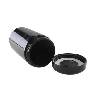 ‘BLACK LEAF’ Violet Glass Storage Jar with Thermometer & Hygrometer | 120ml.