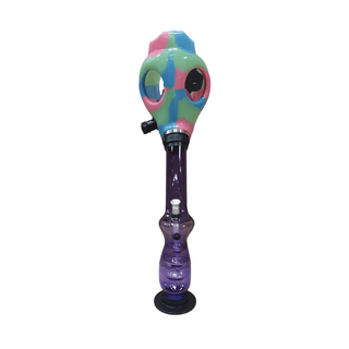 Plastic Bong 'GAS MASK' Multicolour V2 | 39cm.