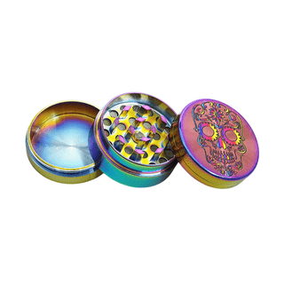 Grinder 'RAINBOW' Skulls Mix | 3-Parti - 39mm
