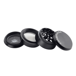 Grinder 'CHAMP HIGH' Black | 4-Parti - 60mm