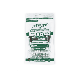 Filtre cu carbune activ 'PURIZE' SUPER SLIM Albe | 5mm. - x50