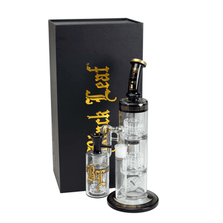Glass Bong 'BLACK LEAF' Blatant Multilevel | 35.5cm - Boxed