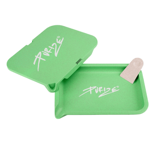 Biodegradable Rolling Tray ‘PURIZE’ Green | 15x20cm