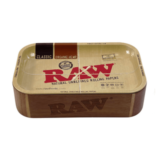 RAW' Wooden Storage Box & Rolling Tray | 17.5x27.5cm