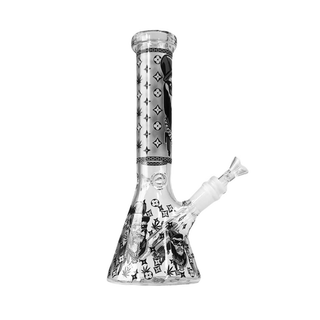 Bong din sticla 'BLACK SHEEP' Black Gorilla | Fosforescent - 25cm