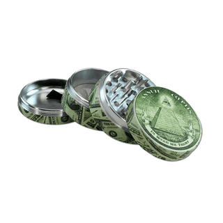 Grinder 'BLACK LEAF' Dollar | 4-Parti - 54mm