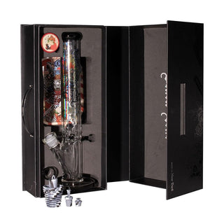 Bong din sticla 'BLACK LEAF' Ronin & Geisha 'KIT BOX' | 40,5cm