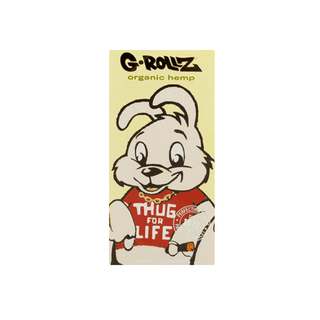 ‘G-ROLLZ’ Thug For Life Organic Hemp Papers & Filters with Tray | King Size Slim - x50